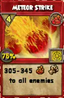 wizard101 fire spells Meteor Strike