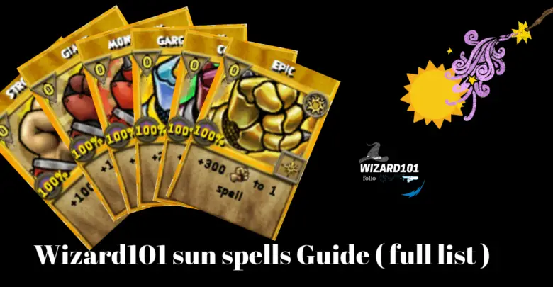 wizard101 sun spells