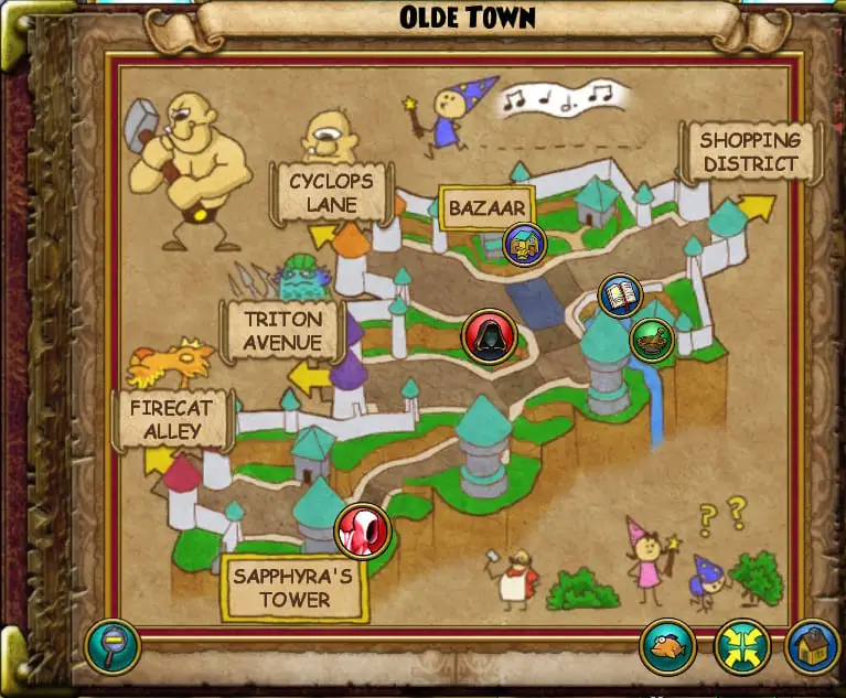 Map of Olde Town
