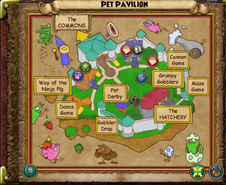 Map of the Pet Pavilion