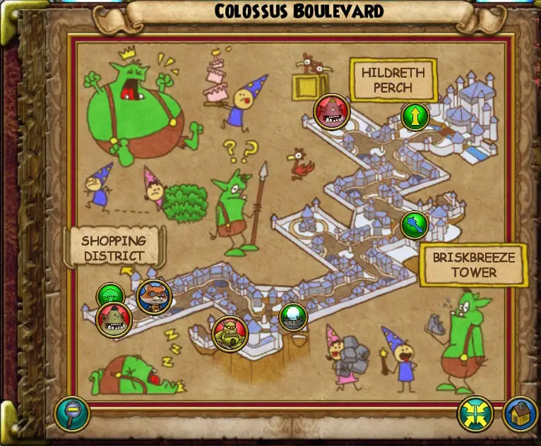 Map of Colossus Boulevard