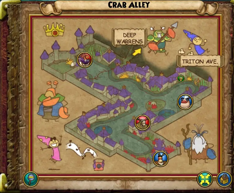 Map of Crab Alley