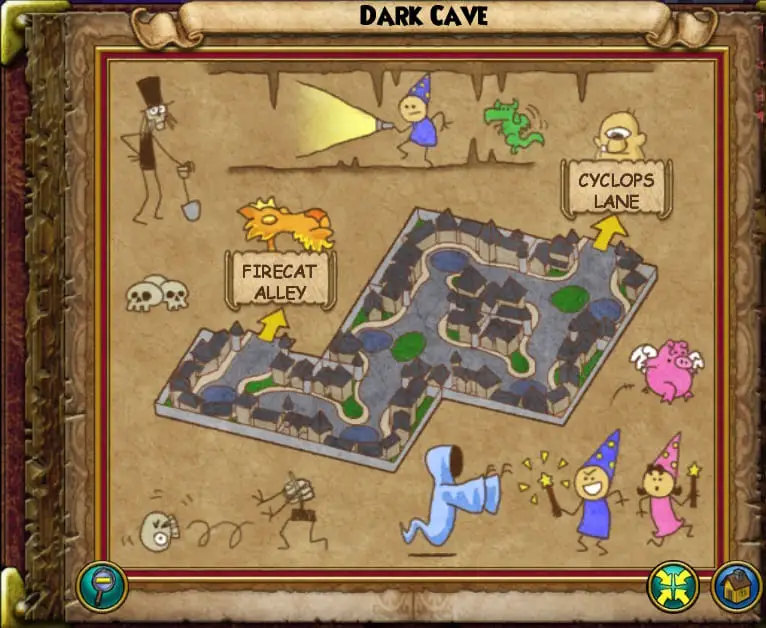 map of The Dark Cave